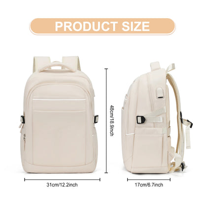 Travel Backpack for Women, 14 Inch Anti Theft Laptop Backpack for Work, Water Resistant College Bookbag with USB Charging Port