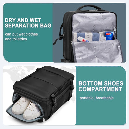 Travel Backpack for Women Carry on Laptop Multifinonal College Luggage Bag Casual Daypack Weekender School Backpacks Trend 2024