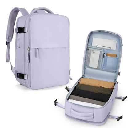 Travel Backpack for Women Men, 35L Airline Approved Carry On Backpack,Waterproof Luggage College Bookbag Daypack Hiking Backpack