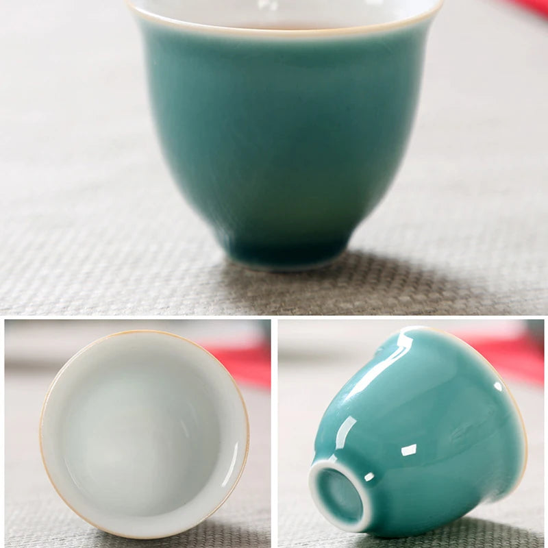 Travel Bag Chinese Kung Fu Tea set ceramic gaiwan teapot teacups fair mug tea sets white travel tea set drinkware Free shipping