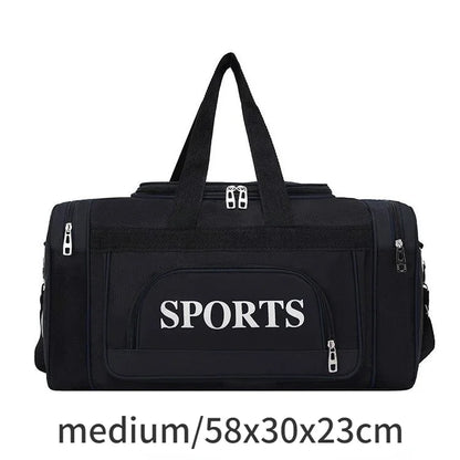 Travel Bag Luggage Storage Pack Large Capacity Portable Business Travel Handbag Waterproof Sports Fitness Shoulder Bag Unisex