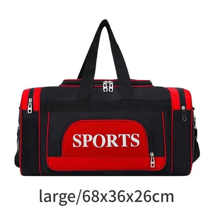 Travel Bag Luggage Storage Pack Large Capacity Portable Business Travel Handbag Waterproof Sports Fitness Shoulder Bag Unisex