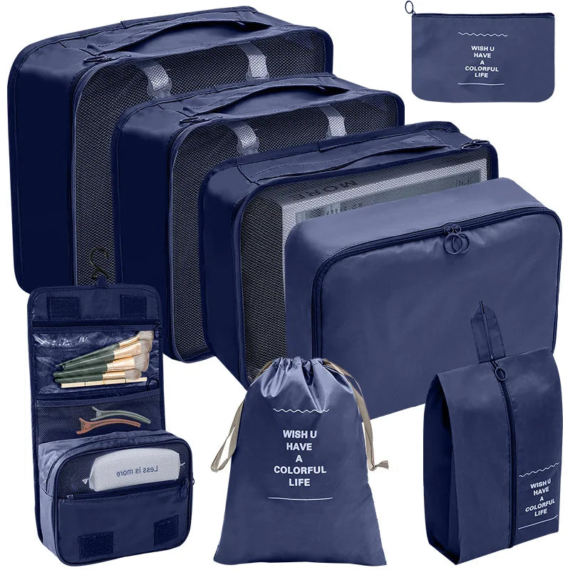 Travel Bag Organizer Clothes Luggage Travel Organizer Blanket Shoes Organizers Bag Suitcase Traveling Pouch Packing Cubes