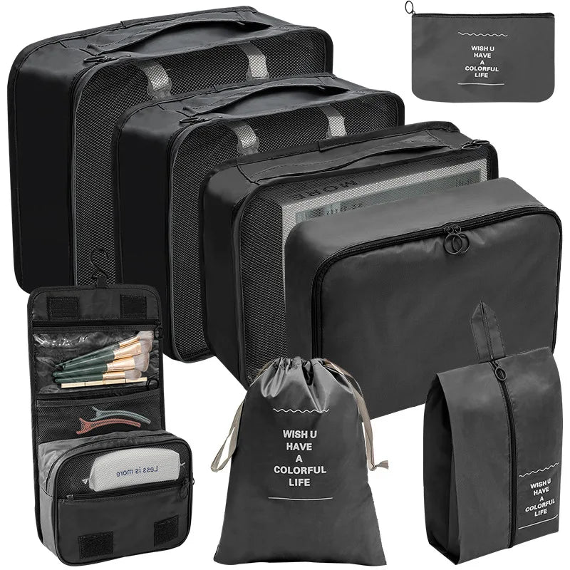 Travel Bag Organizer Clothes Luggage Travel Organizer Blanket Shoes Organizers Bag Suitcase Traveling Pouch Packing Cubes