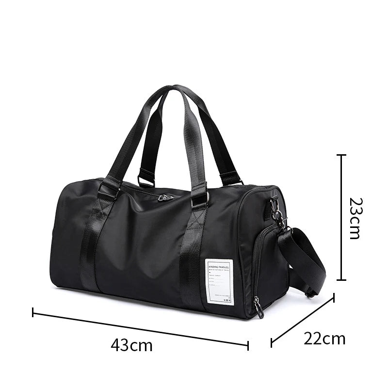 Travel Bag for Men Luggage Handbag Large Capacity Waterproof Sports Gym Bag Crossbody Shoulder Bag Shoes Packet Organizers