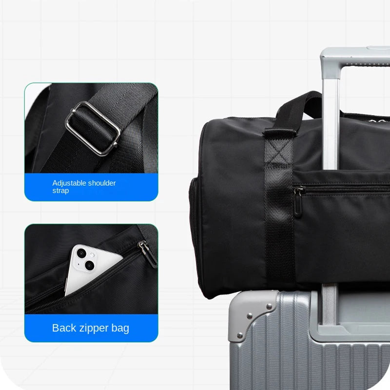 Travel Bag for Men Luggage Handbag Large Capacity Waterproof Sports Gym Bag Crossbody Shoulder Bag Shoes Packet Organizers