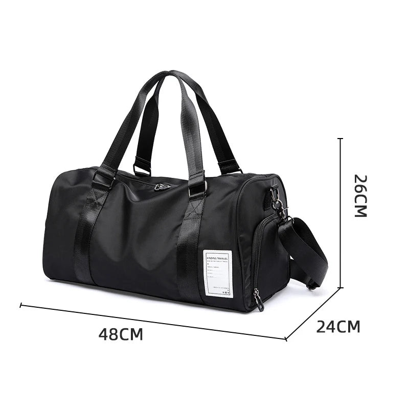 Travel Bag for Men Luggage Handbag Large Capacity Waterproof Sports Gym Bag Crossbody Shoulder Bag Shoes Packet Organizers