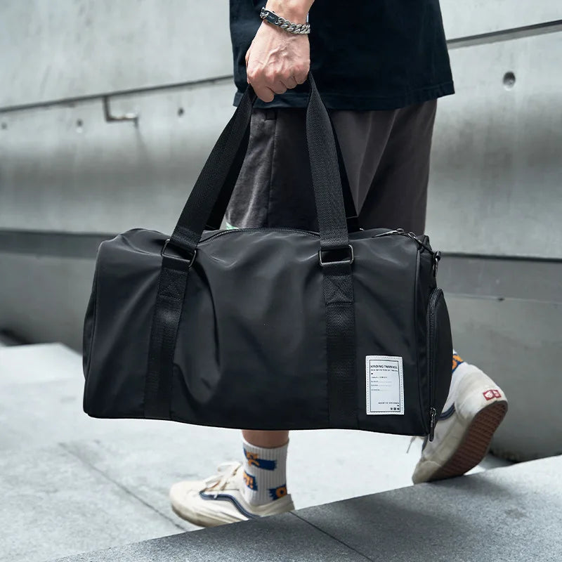 Travel Bag for Men Luggage Handbag Large Capacity Waterproof Sports Gym Bag Crossbody Shoulder Bag Shoes Packet Organizers