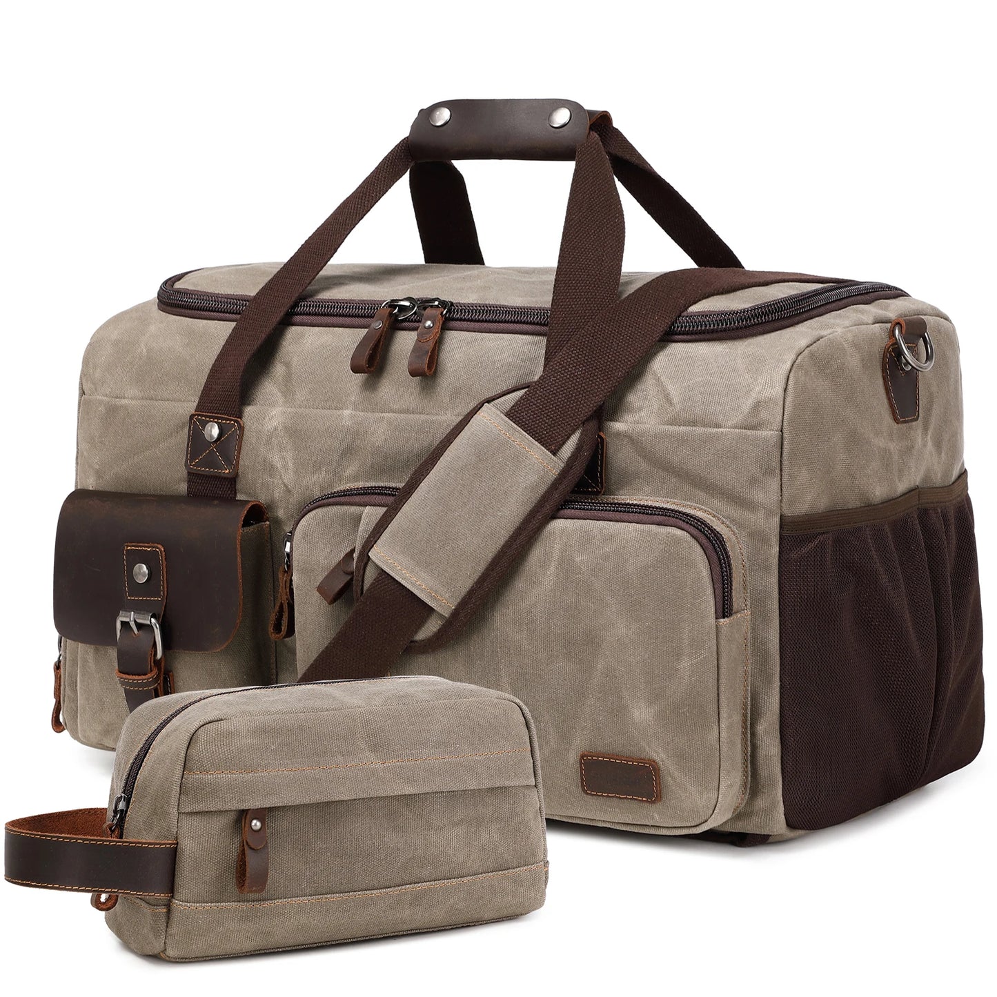 Travel Duffle Bag for Men, Canvas Luggage Travel Bag Weekender Overnight Bag, Mens Gym Carry on Duffel Bags