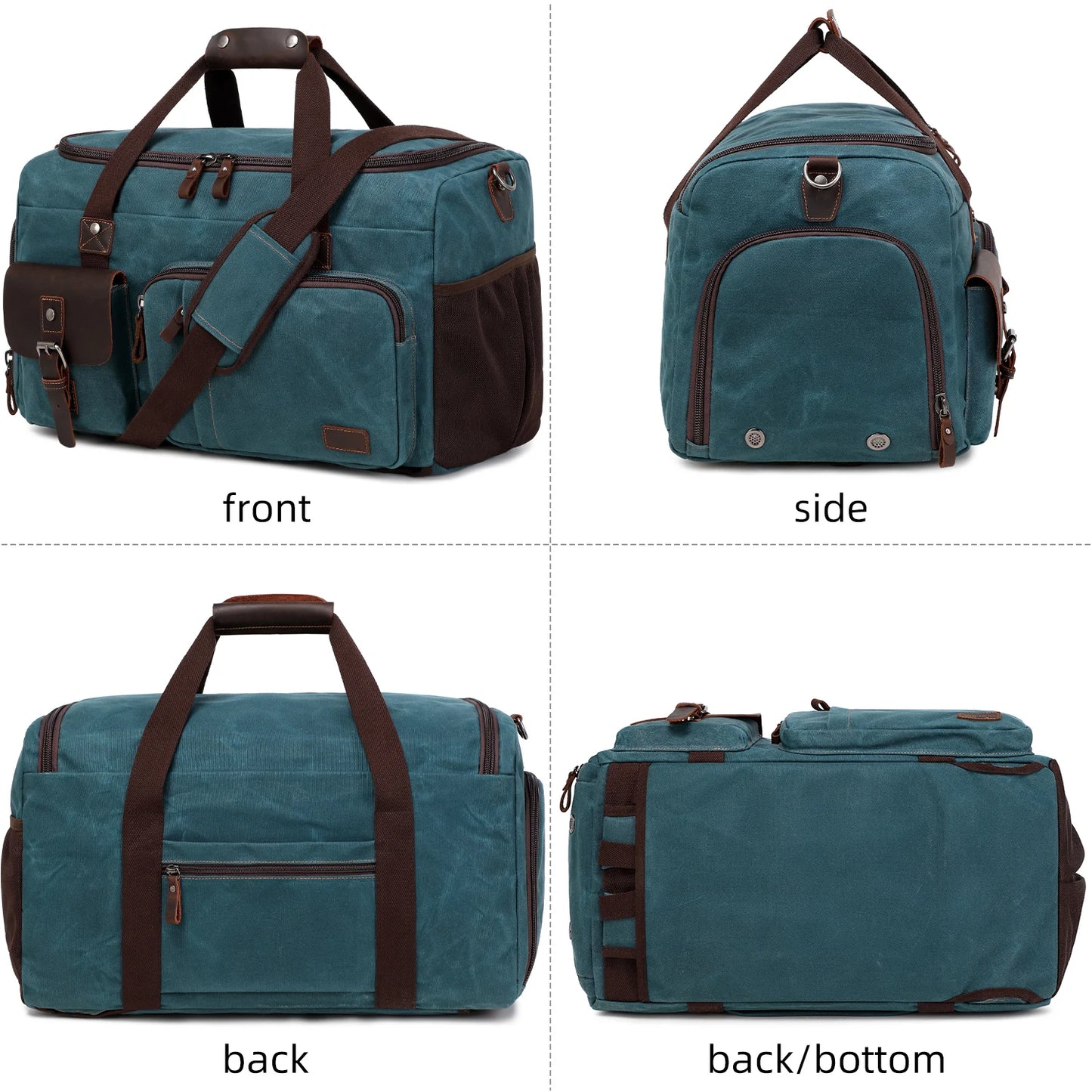 Travel Duffle Bag for Men, Canvas Luggage Travel Bag Weekender Overnight Bag, Mens Gym Carry on Duffel Bags