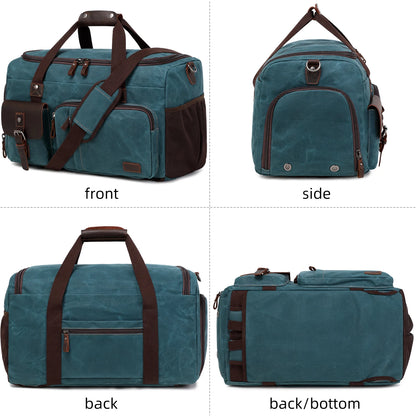 Travel Duffle Bag for Men, Canvas Luggage Travel Bag Weekender Overnight Bag, Mens Gym Carry on Duffel Bags