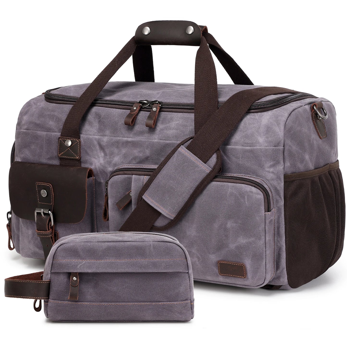 Travel Duffle Bag for Men, Canvas Luggage Travel Bag Weekender Overnight Bag, Mens Gym Carry on Duffel Bags