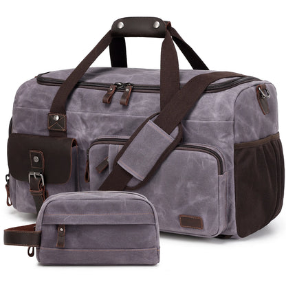 Travel Duffle Bag for Men, Canvas Luggage Travel Bag Weekender Overnight Bag, Mens Gym Carry on Duffel Bags