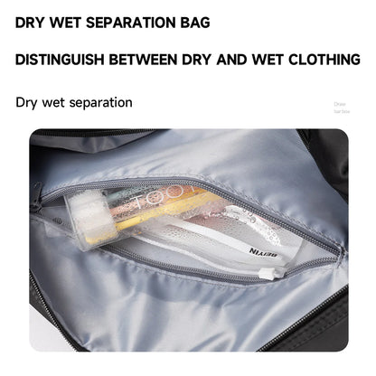 Travel Duffle Bag for Men Women Large Capacity Oxford Waterproof Weekend Overnight Bags Sport Dry and Wet Separation Fitness Bag