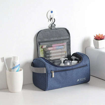 Travel Essentials Organizer Foldable Waterproof Oxford Makeup Bag Portable Women's Cosmetics Bags for Toiletry Pencil Case