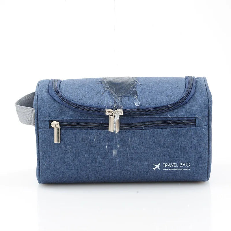 Travel Essentials Organizer Foldable Waterproof Oxford Makeup Bag Portable Women's Cosmetics Bags for Toiletry Pencil Case