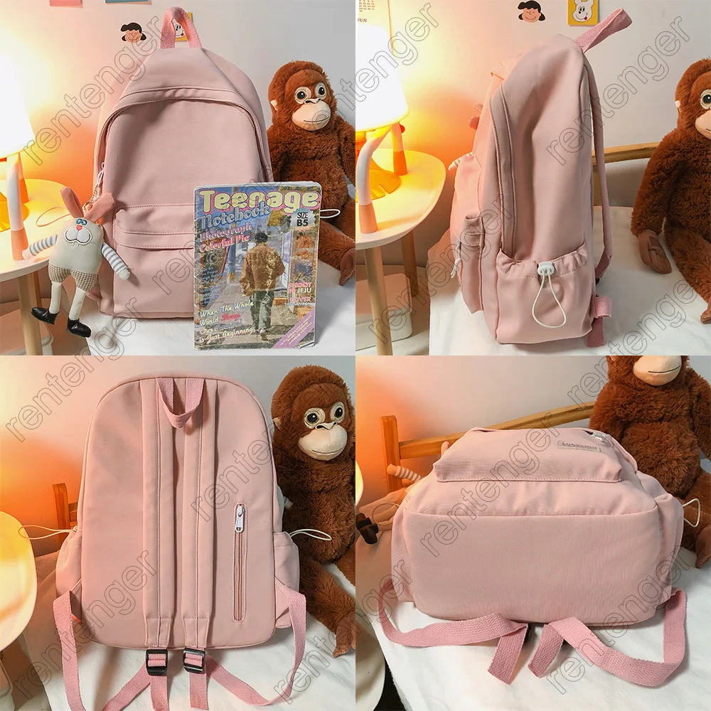 Travel Kawaii Harajuku Backpack Female Cute Bag Fashion Lady Waterproof Backpack Laptop Girls Student College Trendy School Bags