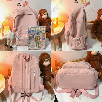 Travel Kawaii Harajuku Backpack Female Cute Bag Fashion Lady Waterproof Backpack Laptop Girls Student College Trendy School Bags