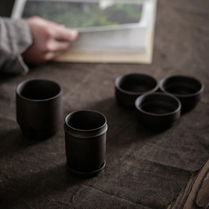 Travel Kung Fu Tea Set Purple Sand Portable Teapot Ceramic Teaset Gaiwan Tea Cups of Tea Ceremony Tea Pot With Travel Bag