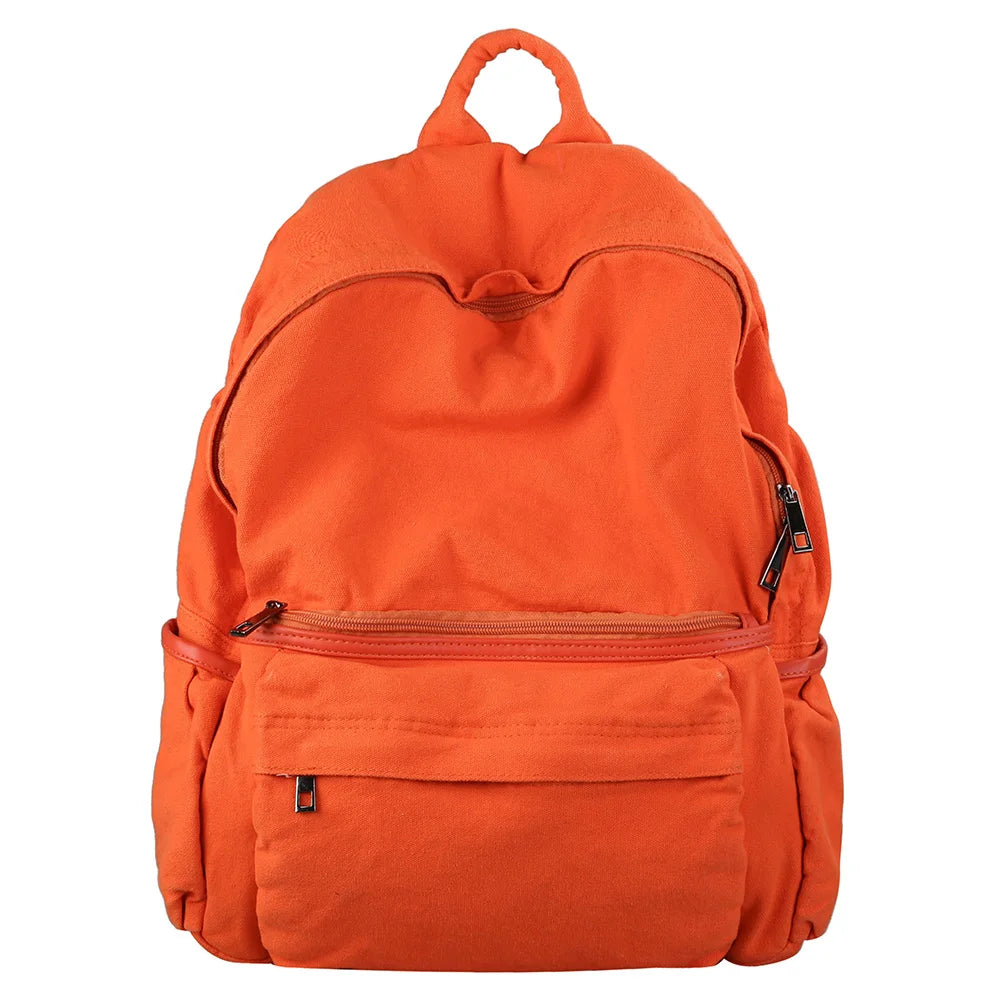 Travel Ladies Vintage Backpack Canvas Girl Fabric School Bag College Student Women Backpack Female Kawaii Laptop Bag Fashion New