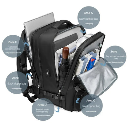 Travel Laptop Backpack Business Scalable Durable Carry On Backpacks With USB Port Water Resistant College Bag for Men Women Bags