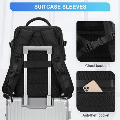 Travel Laptop Backpack Business Scalable Durable Carry On Backpacks With USB Port Water Resistant College Bag for Men Women Bags