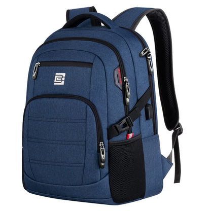 Travel Laptop Backpack, Business Water Resistant Laptop Backpack with USB Charging Port, College Bag for Men & Women