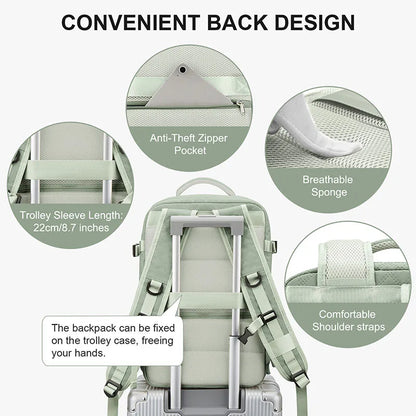 Travel Laptop Backpack for Women Men Business Anti Theft Durable Casual Daypack Waterproof Flight Approved Carry on Backpack
