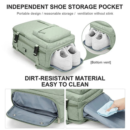 Travel Laptop Backpack for Women Men Business Anti Theft Durable Casual Daypack Waterproof Flight Approved Carry on Backpack