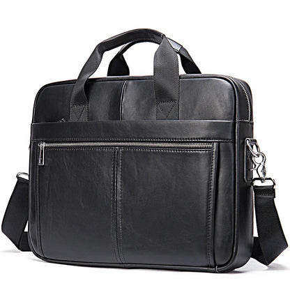 Travel Laptop for Men Large Genuine Leather Handbag Male Business Briefcase Fashion Real Cowhide Computer Shoulder Bag