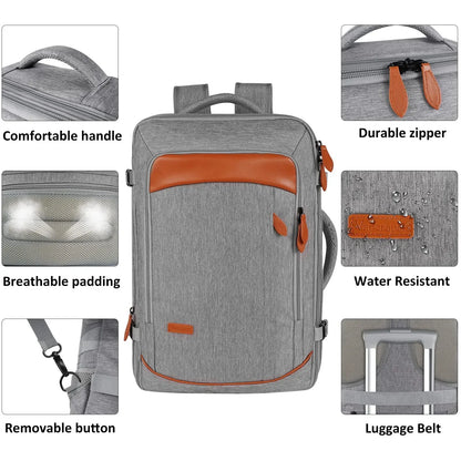 Travel Man Backpack 4 Sets Large Capacity Business Laptop Backpacks with Compartments Multi-functional Waterproof Bag Women 40L