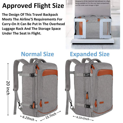 Travel Man Backpack 4 Sets Large Capacity Business Laptop Backpacks with Compartments Multi-functional Waterproof Bag Women 40L