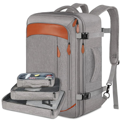 Travel Man Backpack 4 Sets Large Capacity Business Laptop Backpacks with Compartments Multi-functional Waterproof Bag Women 40L