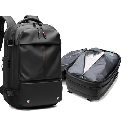 Travel Men 17.3 Inch Laptop Password Backpack Vacuum Compression Bag Business Large Capacity Schoolbag Expand Outdoor Backpacks