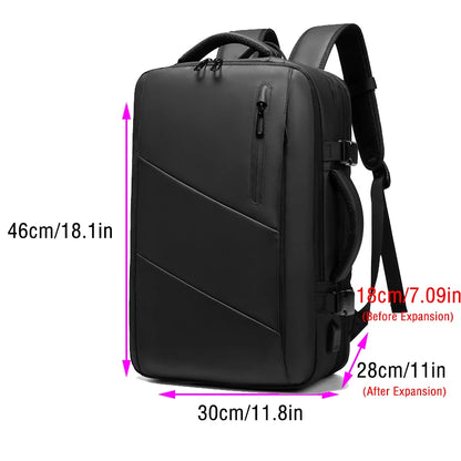 Travel Men's Backpack Waterproof Business Expandable Computer 16 Inch Work Luggage Bag for Men High Capacity Oxford Lightweight