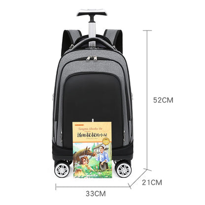 Travel Suitcase Trolley Backpack With wheels Large Capacity Wheeled Bag School Backpack Rolling luggage Laptop Business Luggage