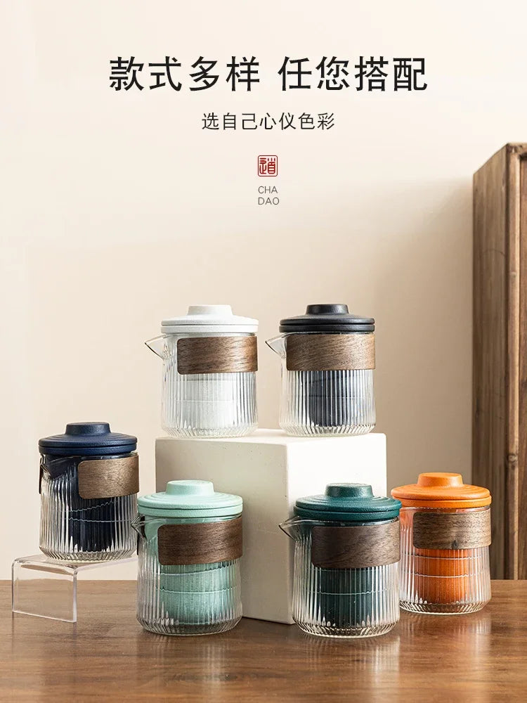 Travel Tea Set, Portable Express Cup, Outdoor Travel, Personal and Portable Kung Fu Tea Cup, Teapot Set