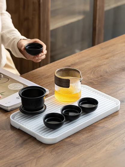 Travel Tea Set, Portable Express Cup, Outdoor Travel, Personal and Portable Kung Fu Tea Cup, Teapot Set