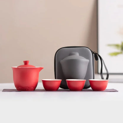 Travel Tea Set Portable Outdoor Camping Tea Making Tool Single Kung Fu Teaware Sets The Best Gift for Tea Culture Lovers