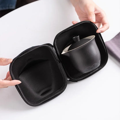 Travel Tea Set Portable Outdoor Camping Tea Making Tool Single Kung Fu Teaware Sets The Best Gift for Tea Culture Lovers