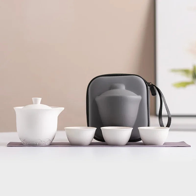 Travel Tea Set Portable Outdoor Camping Tea Making Tool Single Kung Fu Teaware Sets The Best Gift for Tea Culture Lovers