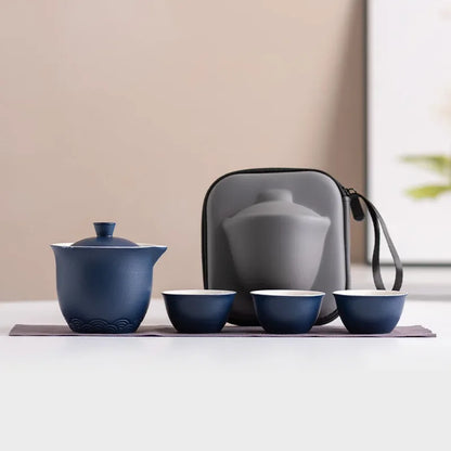 Travel Tea Set Portable Outdoor Camping Tea Making Tool Single Kung Fu Teaware Sets The Best Gift for Tea Culture Lovers