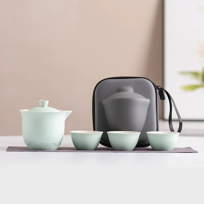 Travel Tea Set Portable Outdoor Camping Tea Making Tool Single Kung Fu Teaware Sets The Best Gift for Tea Culture Lovers