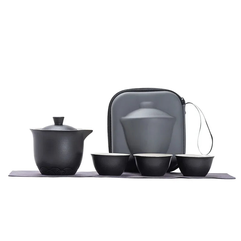 Travel Tea Set Portable Outdoor Camping Tea Making Tool Single Kung Fu Teaware Sets The Best Gift for Tea Culture Lovers