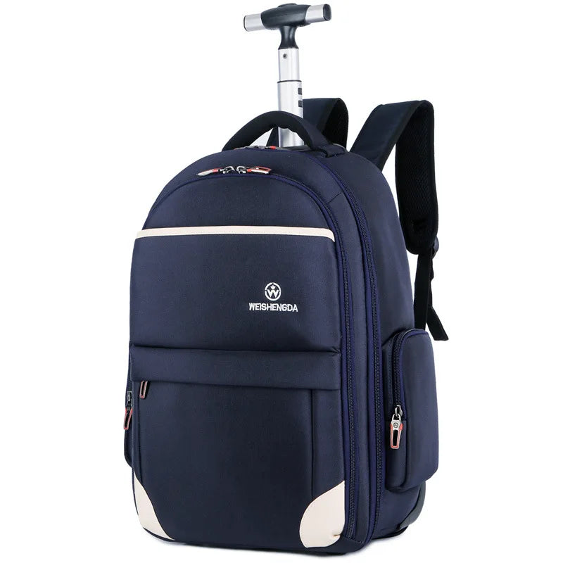 Travel Trolley Bag with wheels Men Rolling Luggage Backpack Women Oxford wheeled Backpack Business Laptop bag Suitcase