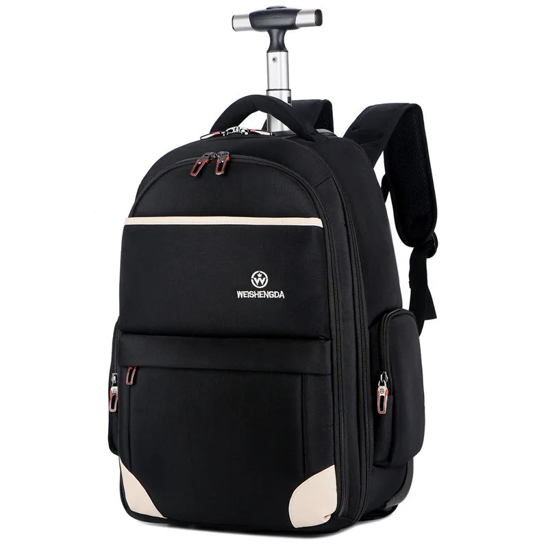 Travel Trolley Bag with wheels Men Rolling Luggage Backpack Women Oxford wheeled Backpack Business Laptop bag Suitcase