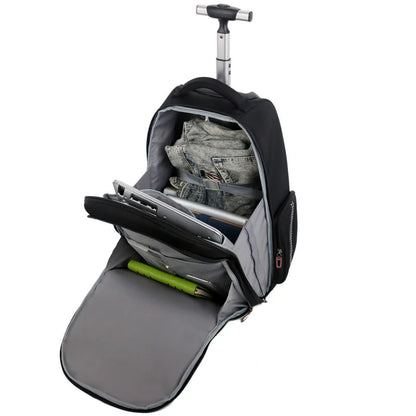 Travel Trolley Bag with wheels Men Rolling Luggage Backpack Women Oxford wheeled Backpack Business Laptop bag Suitcase