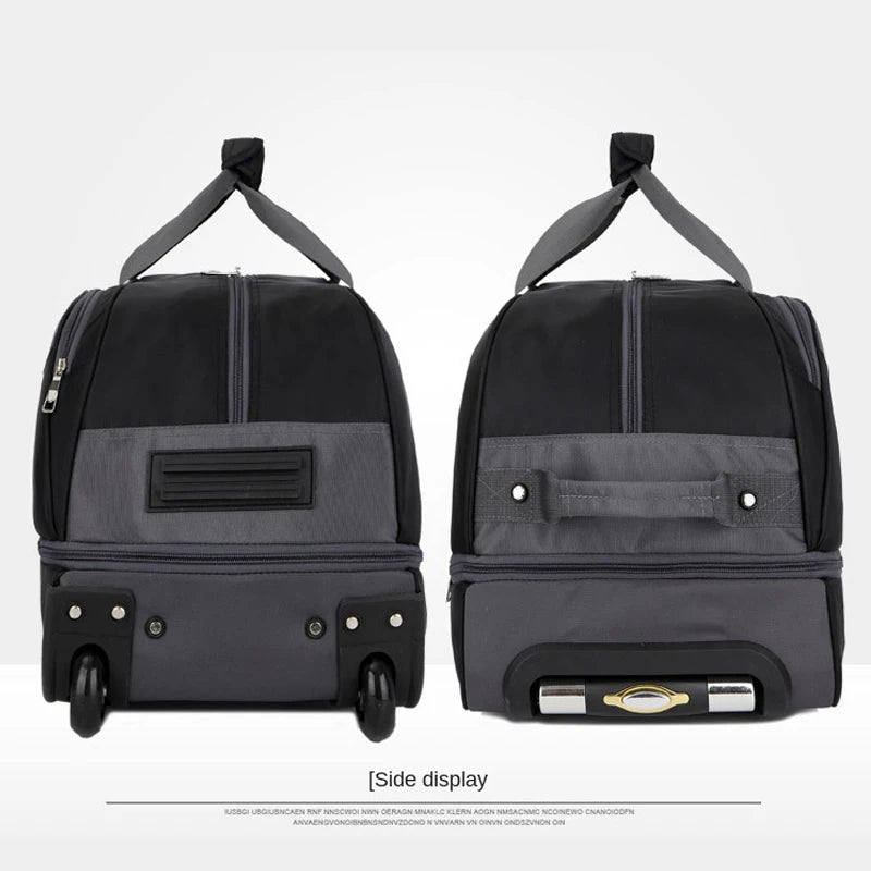 Travel Trolley Bags With Wheels Men Women Travel Suitcase Rolling Luggage Bags Carry on Luggage Bag Large Capacity Handbag