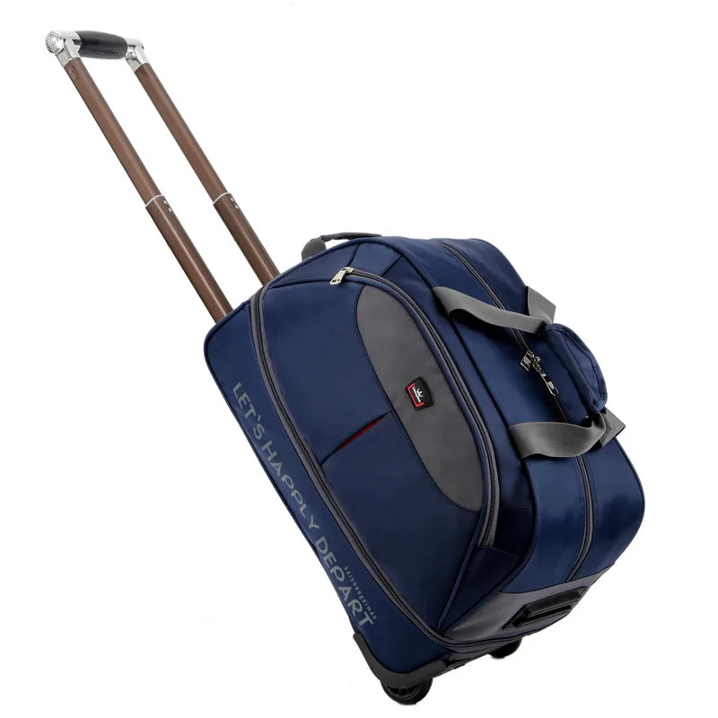 Travel Trolley Bags With Wheels Men Women Travel Suitcase Rolling Luggage Bags Carry on Luggage Bag Large Capacity Handbag