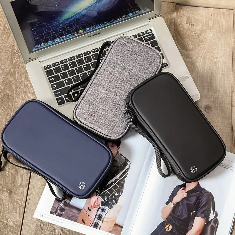 Travel Wallet Family Passport Holder Travel Documents Organizer Durable waterproof Passport Case with RFID Blocker for Men Women